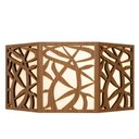 Ver imagem 7 de Luminária Decorativa Madeira Plafon Copacabana Octa 45cm:Freijó