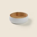 Ver imagem 1 de Saladeira Scandi Bambu Branco 19x6cm - A\casa