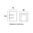 Ver imagem 2 de ARANDELA AÇO 2 ALETAS BRANCO