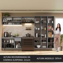 Ver imagem 6 de Armário de Cozinha Completa Suspenso 320cm Cinza Nice Madesa 05