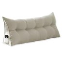 Ver imagem 1 de Almofada 90cm Suede Bege com Bolso Lateral - Vallisa Decor