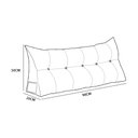 Ver imagem 4 de Almofada 90cm Suede Bege com Bolso Lateral - Vallisa Decor
