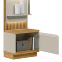 Ver mais imagens de Painel Ripado com Mesa de Apoio 58cm Real L06 Tauari/off White Fosco - Mpozenato