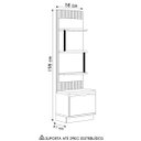 Ver imagem 4 de Painel Ripado com Mesa de Apoio 58cm Real L06 Tauari/off White Fosco - Mpozenato
