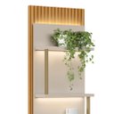 Ver imagem 7 de Painel Ripado com Mesa de Apoio 58cm Real L06 Tauari/off White Fosco - Mpozenato
