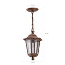 Ver imagem 3 de Conjunto 12 Luminárias de Teto Pendentes Vintage Marrom 58cm Decoração Recepção Sala Varanda