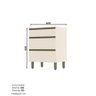 Balcão 60CM Henn 3 Gavetas Connect C63-139 Off White SE - 2