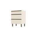 Ver imagem 1 de Balcão 60CM Henn 3 Gavetas Connect C63-139 Off White SE