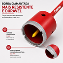 Ver imagem 3 de Serra Copo Diamantada Cortag 50mm com Pino Guia