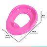 Assento Redutor Infantil Formato Anatômico Anti Respingo +12 meses Redutor Sanitário Baby Go - Rosa - 4