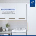 Ver imagem 7 de Lavanderia Modulada Jundiaí 1 Armário Multiuso e Armário Aéreo - Kaiki Móveis Branco