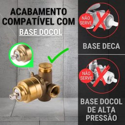 Acabamento de Registro Monocomando Quadrado Preto Fosco Docol - 6