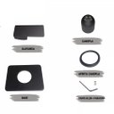 Ver imagem 5 de Acabamento de Registro Monocomando Quadrado Preto Fosco Docol