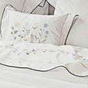 Ver imagem 4 de Almofada Avulsa 300 Fios Sereno 30x40cm - Marken Fassi Branco/verde