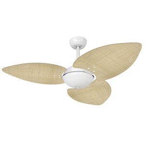 Ventilador de Teto Volare Branco Office Dunamis Palha 110V