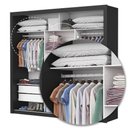 Ver imagem 6 de Guarda-Roupa Casal com Espelhos 3 Portas 4 Gavetas 186cm Multimóveis CR35572 Preto/Off White
