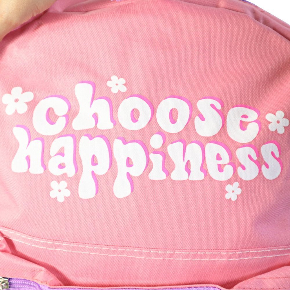 Bolsa Mochila Feminina Escolar Choose Happiness - Sortida - 4