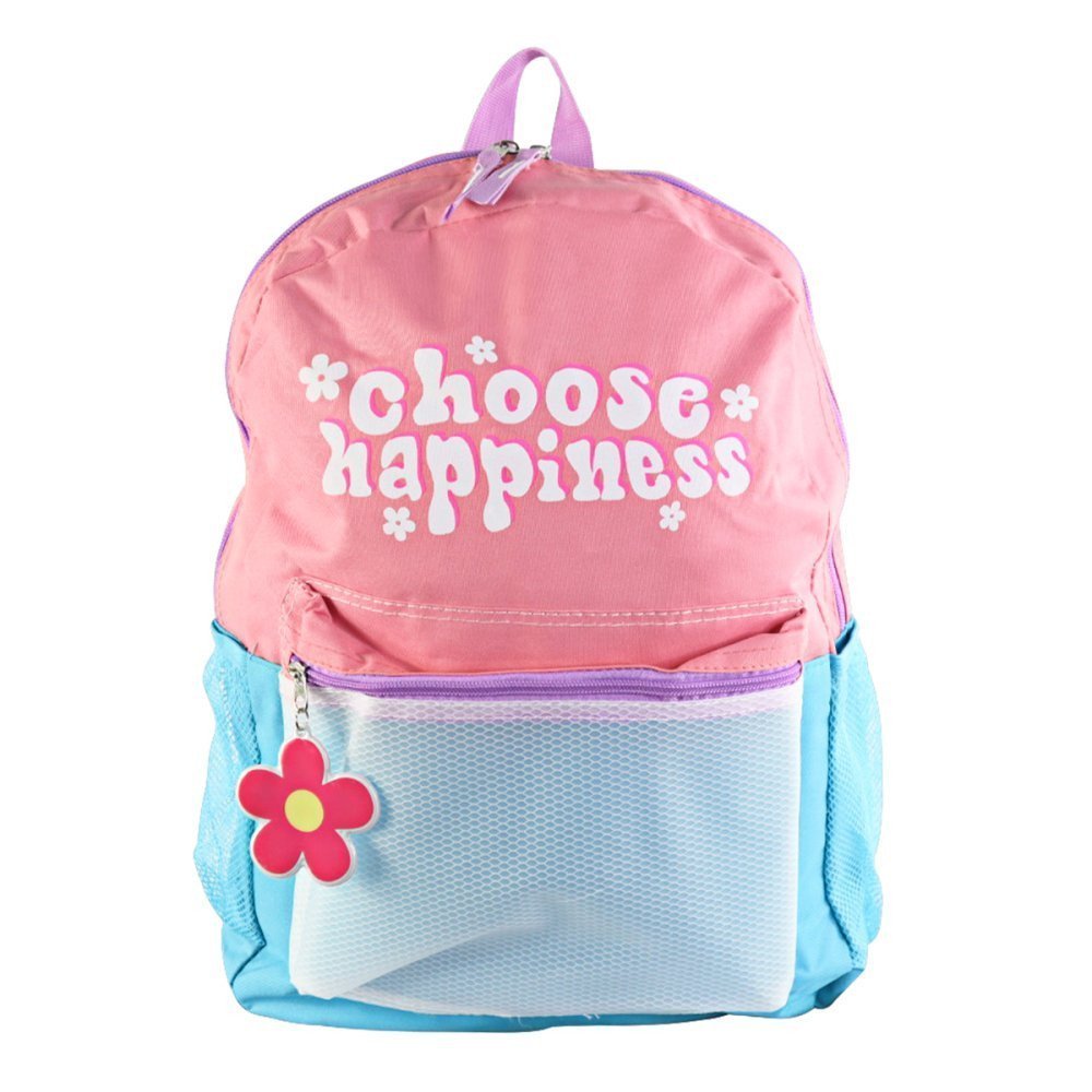 Bolsa Mochila Feminina Escolar Choose Happiness - Sortida - 1