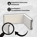 Ver imagem 3 de Kit 1 Rodapé de Poliestireno 7cm Altura Barra 2m