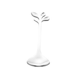 Conjunto de 4 Colheres de Chá Wolff Leaves Prata de Aço Inox - 3