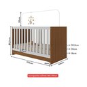 Ver imagem 6 de Berço 3 em 1 com Colchão Incluso Doce de Leite Multimóveis Mp4310 Madeirado/branco