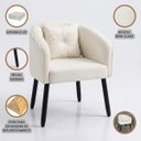 Ver imagem 3 de Poltrona Organica Clean Boucle Premiun Luxo Escritório Sala Quarto Almofada Reforçada Salao Encosto