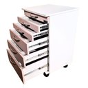 Ver imagem 3 de Carrinho Auxiliar Mdf Bp Rosa - Salão/studio