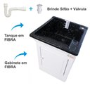 Ver imagem 3 de Tanque de Lavanderia em Fibra 40l para Torneira de Bancada Cor:preto