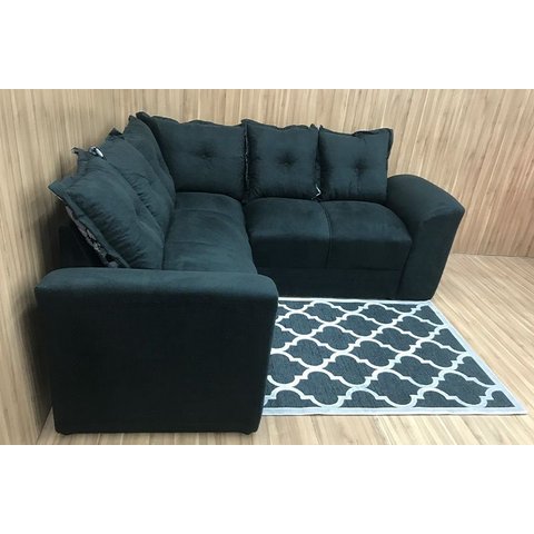 Sofá Canto Belo:preto