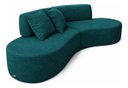 Ver imagem 4 de Sofá e Puff Orgânico Virginia 300cm Sala Suede:Verde