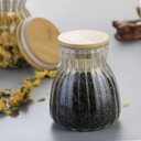 Ver imagem 3 de Kit 4 Potes Hermético Recipiente com Tampa Bambu 450ml e 1l