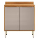 Ver imagem 1 de Balcão para Cozinha 2 Potas 80cm Plena Amarelo/Cinamon/Nude Prime