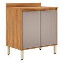 Ver imagem 6 de Balcão para Cozinha 2 Potas 80cm Plena Amarelo/Cinamon/Nude Prime