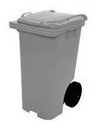 Ver imagem 3 de Lixeira Contentor Plastico Tipo Gari 240 Litros Cor:cinza