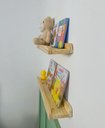 Ver imagem 7 de Kit 2 Prateleira de Madeira Infantil Porta Livros Brinquedos e Decoração 60 x 12 cm - Theo