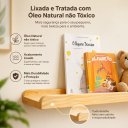 Ver imagem 2 de Kit 2 Prateleira de Madeira Infantil Porta Livros Brinquedos e Decoração 60 x 12 cm - Theo