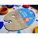 Ver imagem 2 de Kit 12 Pincéis Artisticos e Paleta Gode Pontas Fina Chata