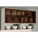 Ver imagem 1 de Armário Cozinha Fineze 1PORTA c/Vidro 120cm Areia Henn