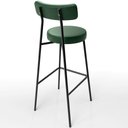 Ver mais imagens de Kit 02 Banquetas Altas Sala De Jantar Estrutura Em Aço Milão F01 Couríssimo Verde Musgo - Lyam