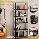 Ver mais imagens de Estante de Aço Multiuso com 6 Prateleiras – Alta Resistência e Fácil Montagem - Preta