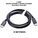 Ver imagem 3 de Cabo Displayport 20hz 4k 60hz Gamer 1.4 1080p 240hz 3 Metros