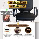 Ver mais imagens de Cadeira Ergonômica Universitária Estofada 200kg Prancheta Articulada Escola Faculdade Curso