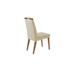 Mesa de jantar + 4 cadeiras Itália Tampo Redondo 120 Cm bege - 3