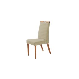Mesa de jantar + 4 cadeiras Itália Tampo Redondo 120 Cm bege - 2