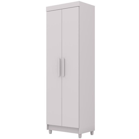 Armário Multiuso 2 Portas 60cm Hebrom V01 Branco - Lyam Decor
