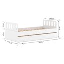 Ver imagem 6 de Bicama Solteiro Mdf Bp Branco com Cabeceira Megamobilia