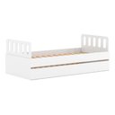 Ver imagem 2 de Bicama Solteiro Mdf Bp Branco com Cabeceira Megamobilia