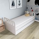 Ver imagem 1 de Bicama Solteiro Mdf Bp Branco com Cabeceira Megamobilia