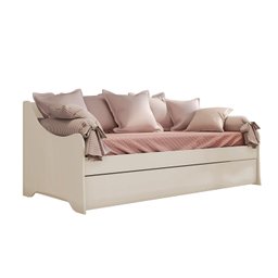Cama de Babá com Cama Auxiliar Gavetão Amore Off White Móveis Estrela - 5