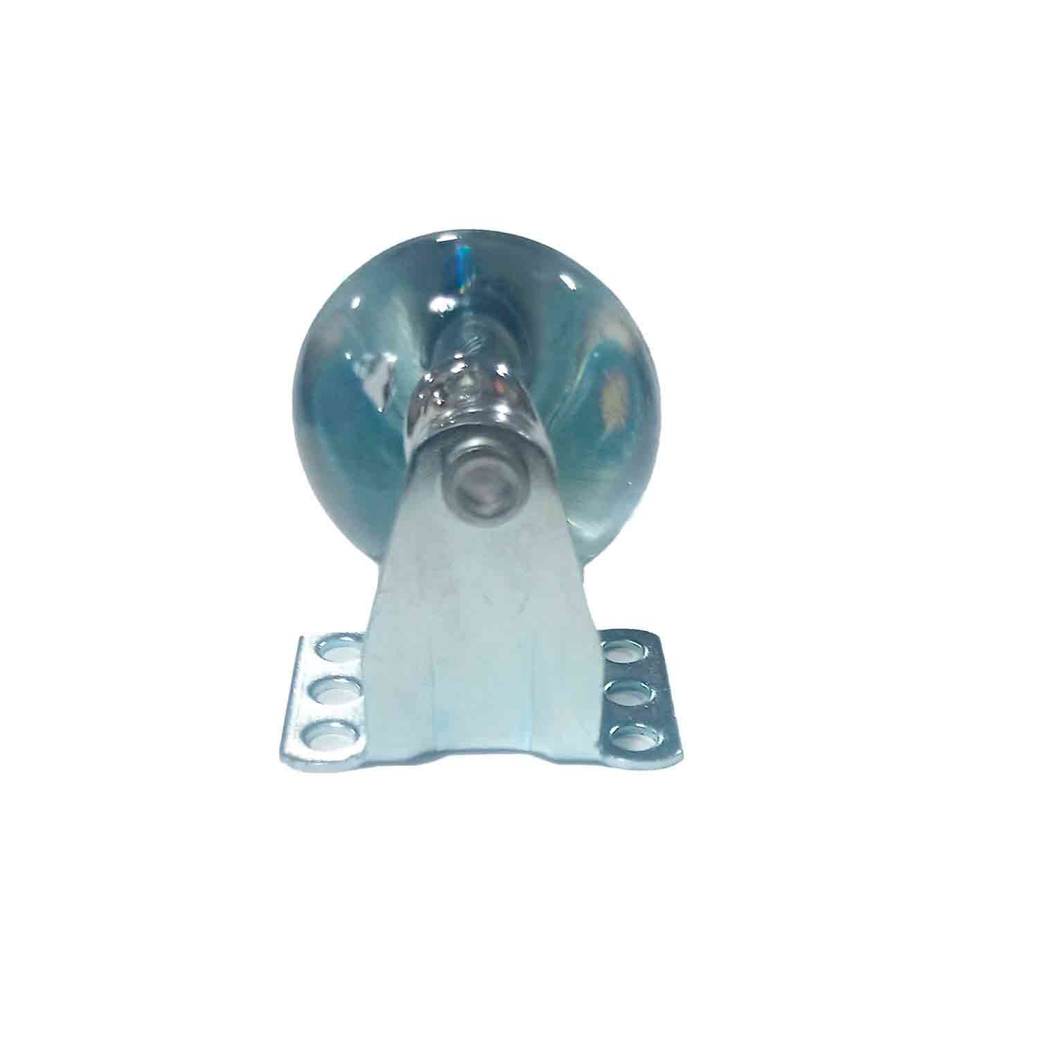 Rodizio Fixo 50mm Silicone Cristal 60 Peças - D'Zainer - 2